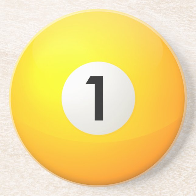 Porta-copos 1 Portas copos de esfera amarela Piscina (Frente)