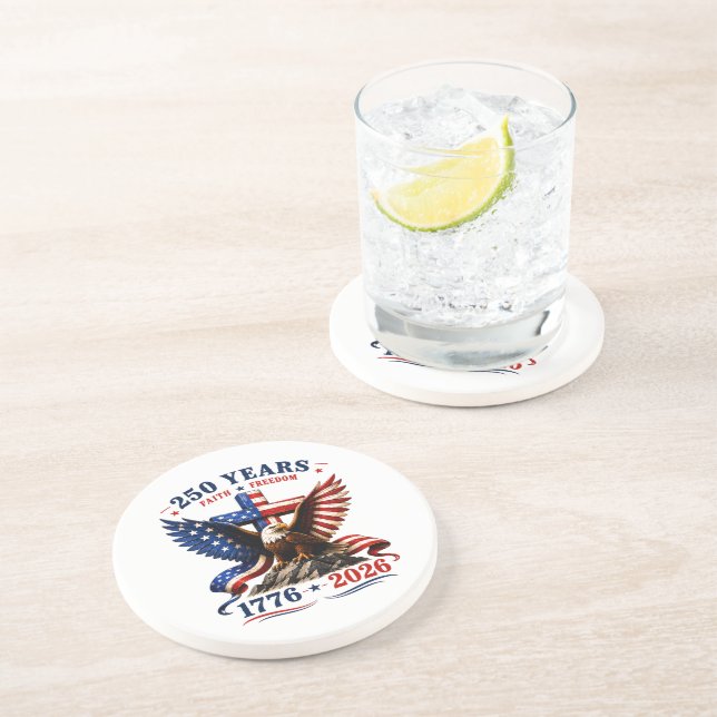 Porta-copos 250 Anos de Fé e Liberdade (Lateral)