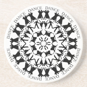 Porta copos 3 da mandala da dança de salão de