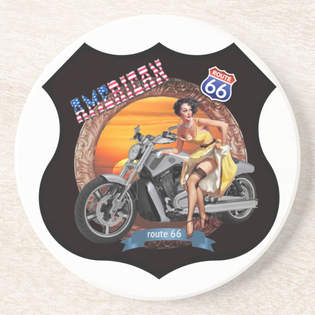 Porta copos 66 da rota moderna (Frente)