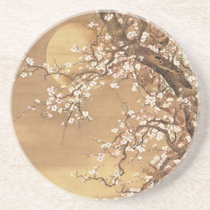 Porta-copos A ameixa japonesa floresce à lua