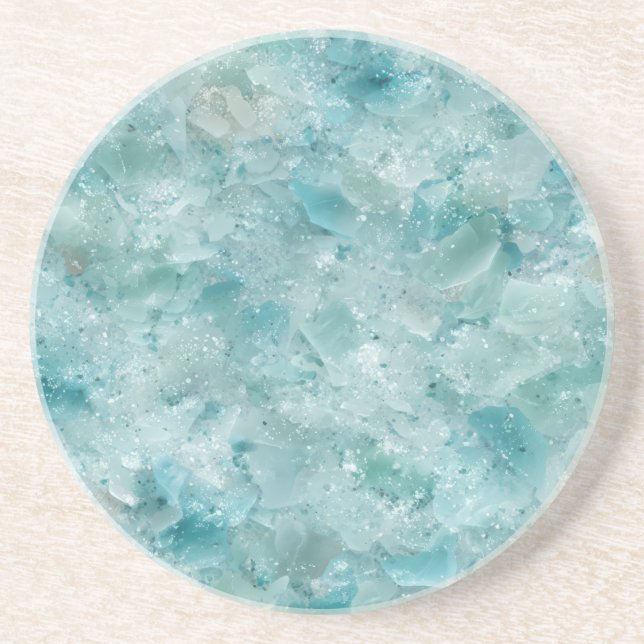 Porta-copos A beleza do oceano. Aqua Crystal.  (Frente)