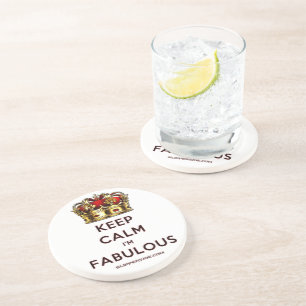 Porta-copos A coroa dourada vermelha fabulosa da SlipperyJoe m