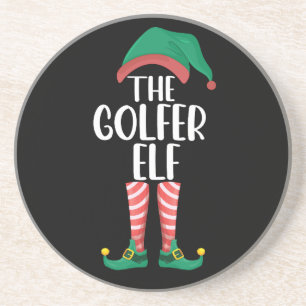 Porta-copos A Família Golfer Elf Golf Correspondendo ao Natal