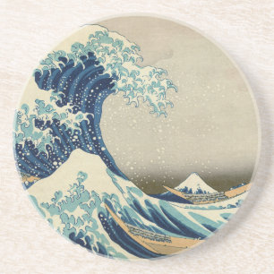 Porta-copos A Grande Onda de Kanagawa por Hokusai Arte