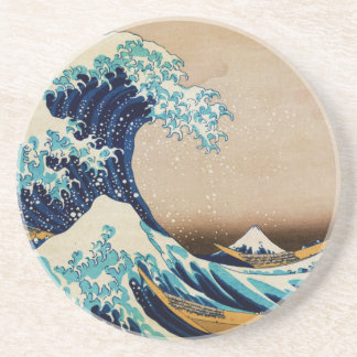 Porta-copos A grande onda pelo japonês do vintage de Hokusai