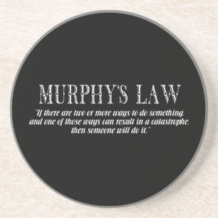 Porta-copos A lei de Murphy