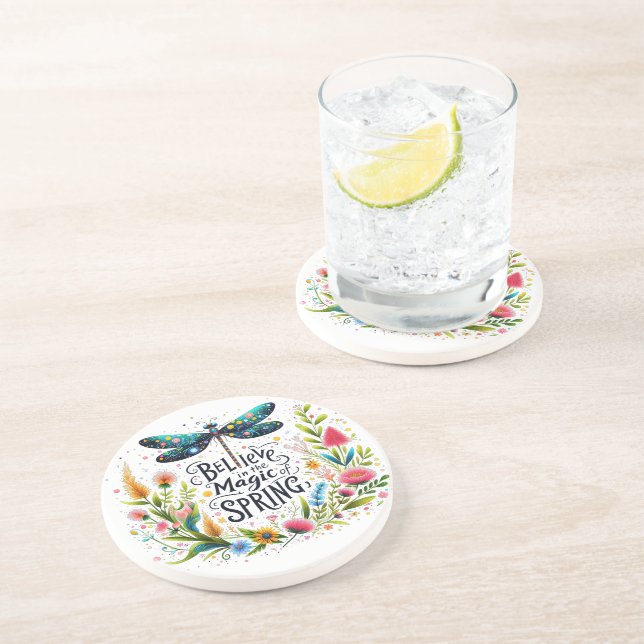 Porta-copos A Magia do Primavera floral (Lateral)