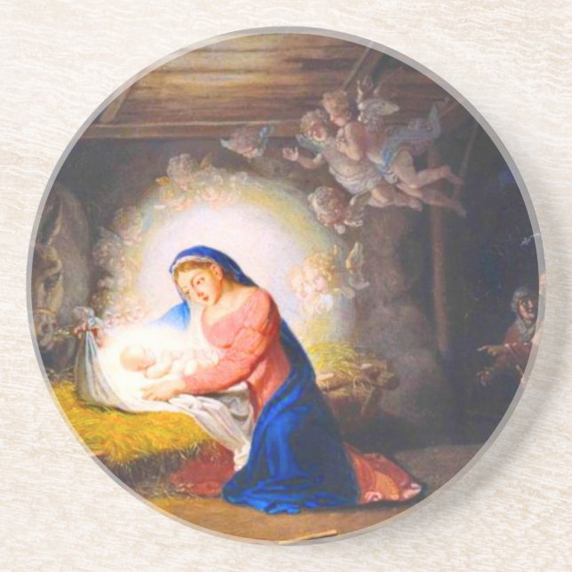 Porta-copos A Natividade do Cristo (Frente)
