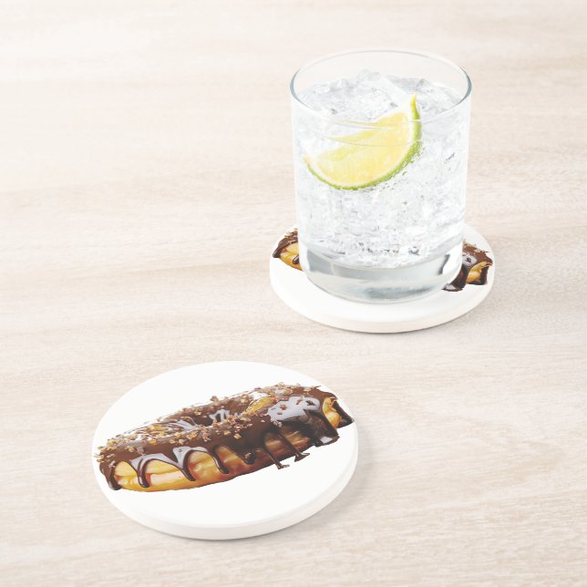 Porta-copos A rosquinha decadente do SlipperyJoe cobria espess (Lateral)