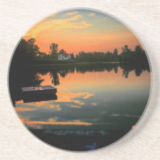 Porta-copos A vida é melhor no lago