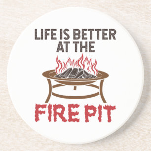 Porta-copos A Vida É Melhor No Poço De Fogo