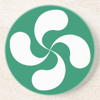 Porta-copos Abaixo - - vidro Cruz Basca “Lauburu "