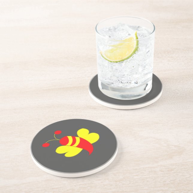 Porta-copos Abelha Bumble Bee Honey (Lateral)