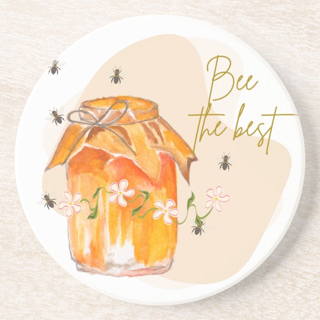 Porta-copos abelha o melhor (Frente)