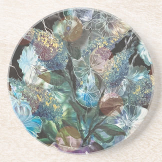 Porta-copos Abstract Flowers Coaster