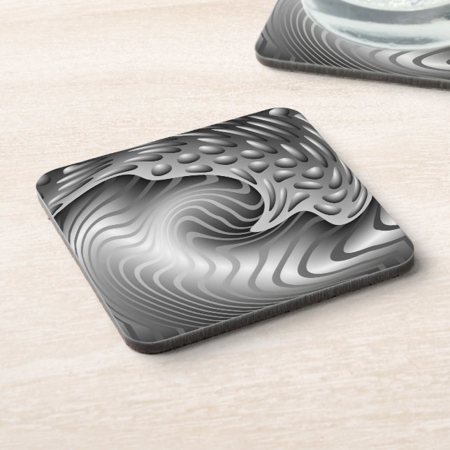 Porta copos abstrata da cortiça do impressão do (Left Side)