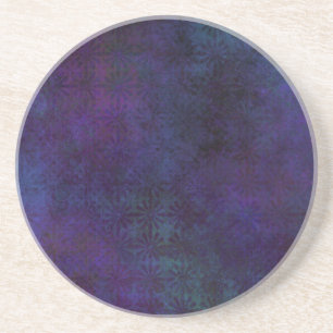 Porta-copos Abstrato Azul e Roxo, Arte Digital Grungente