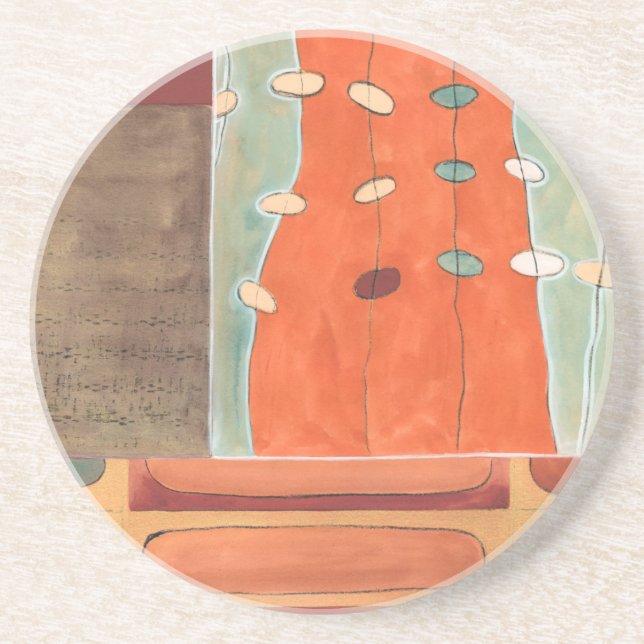 Porta-copos Abstrato de Ovos por Erica J Vess (Frente)