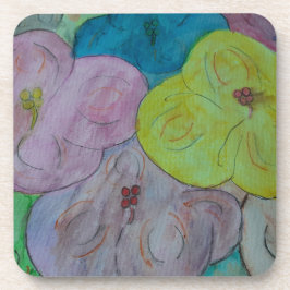 Porta copos abstrato Floral Duro Plástico