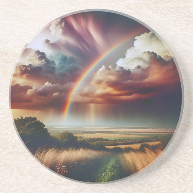 Porta-copos Abstrato Rainbow Portas copos 🌈 ✨ (Frente)