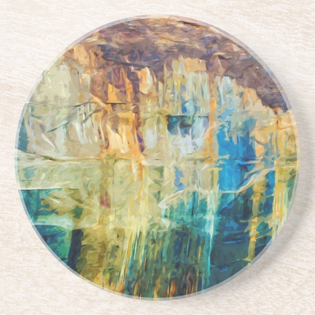 Porta-copos Abstrato representado do nacional das rochas (Frente)