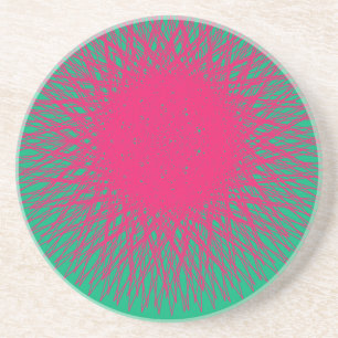 Porta-copos abstrato rosa