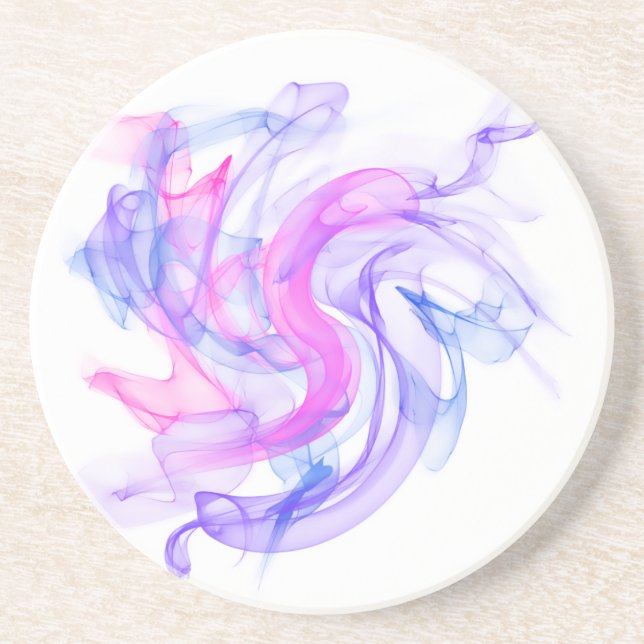 Porta-copos Abstrato Smoke na água (Frente)