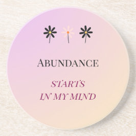 Porta-copos Abundance Mindset – Flowers of Abundance