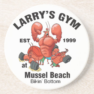 Porta-copos Academia do Larry na Praia de Mussel