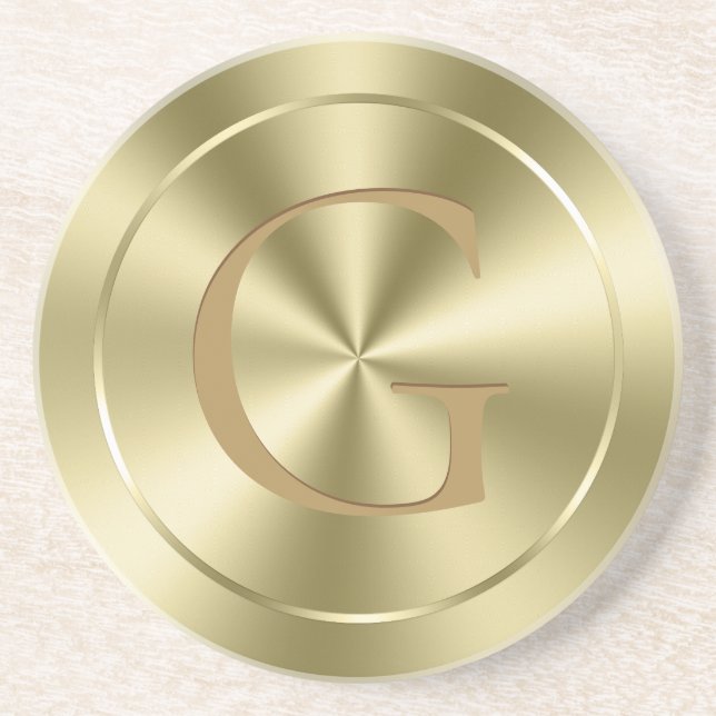 Porta-copos Aço inoxidável Dourado, brilhante, metálico e sem  (Frente)