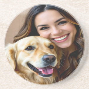 Porta-copos Adicionar Foto Personalizada do Golden Retriever