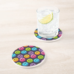 Porta-copos "Adorable Smile Emoji Pattern Collection"