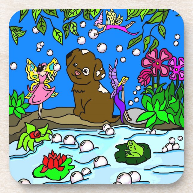 Porta copos Adorável De Cupias E Ferces (Frente)