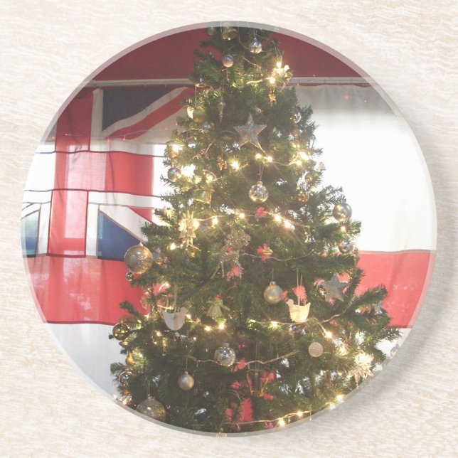 Porta-copos Adoro o Horário do Reino Unido (Frente)