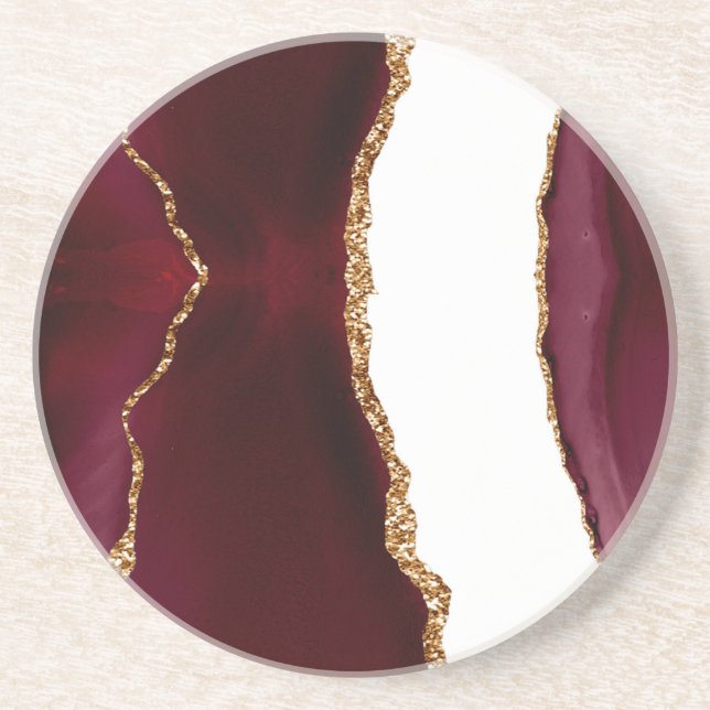 Porta-copos Agate liede vin et or (Frente)