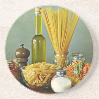 Porta-copos aglio, olio e peperoncino (alho, óleo e chili)