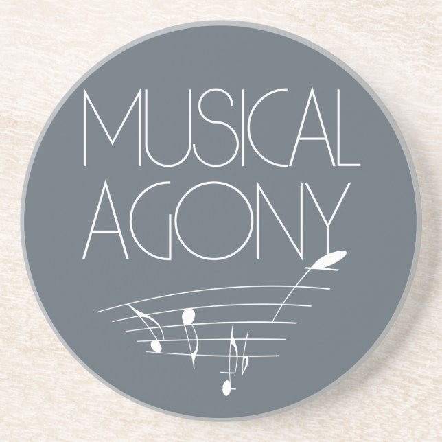 Porta-copos Agonia musical (Frente)