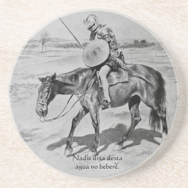 Porta-copos Água do desta do diga de Nadie nenhum beberé - (Frente)