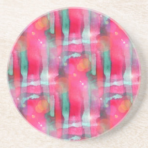 Porta-copos Aguarela pintada abstrato do brilho de Sun
