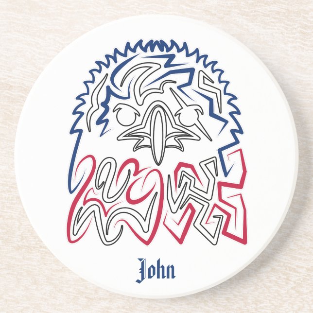 Porta-copos Águia Americana do Dia da Independência (Frente)