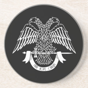 Porta-copos Águia de duas cabeças como símbolo maçônico