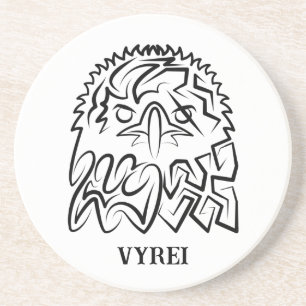 Porta-copos Águia Tribal Negra