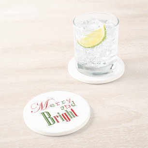 Porta-copos Alegre e Brilhante Natal Vermelho e Verde