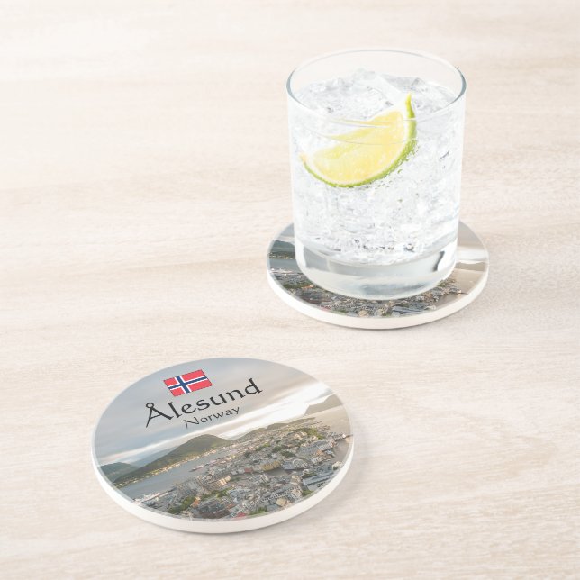 Porta-copos Alesund Noruega (Lateral)