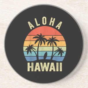 Porta-copos Aloha Hawaii Ilha Havaiana Shirt Palm Beach Surf