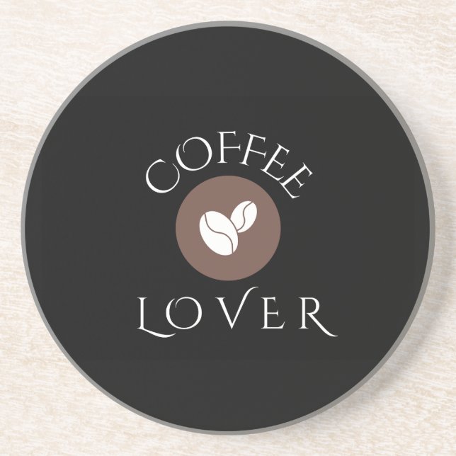 Porta-copos Amante de Café, Casa, Escritório e Presentes (Frente)