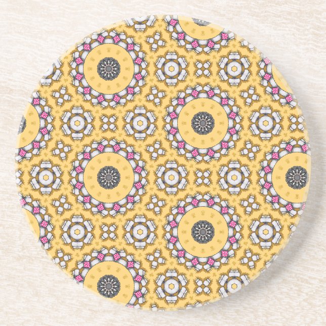 Porta-copos Amarelo e Rosa (Frente)