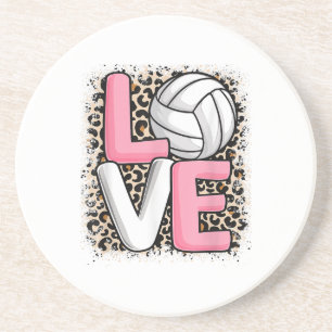 Porta-copos Amor Leopardo-do-voleibol Mulheres Imprimidas Voll