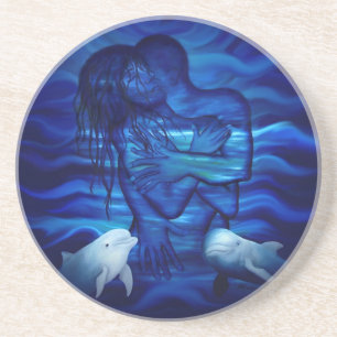 Porta-copos Amor, Passion act - par com Dolphin pair
